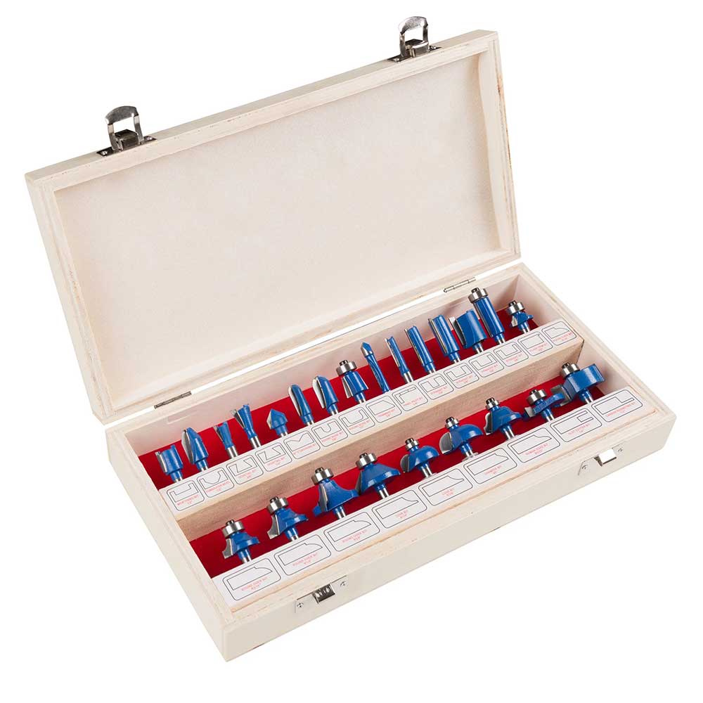 Т.С.Т. Набор битов маршрутизатора B 24PCS (6,35 мм хвостовика)